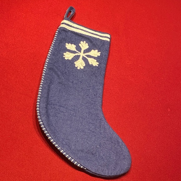 Other - Blue Stocking with Snowflake Design